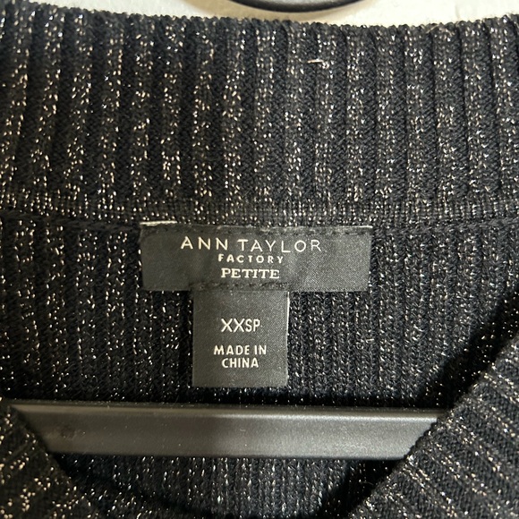 Ann Taylor Bow Knit Sweater in Black Glitter - Picture 6 of 6